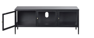Comoda TV CARMEL, Negru, 40x52x132 cm - Img 2