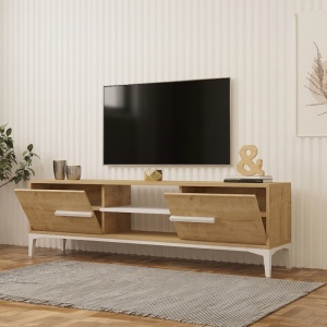 Comoda TV, Eslem, Pako, Natural 160x34.6x48.1 cm - Img 2