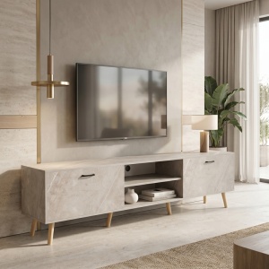 Comoda TV, Gorna, Pako, Bej 180x35x48.6 cm