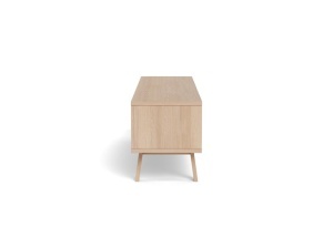 Comoda TV Lamberth, Alb, 50x180x40 cm - Img 4