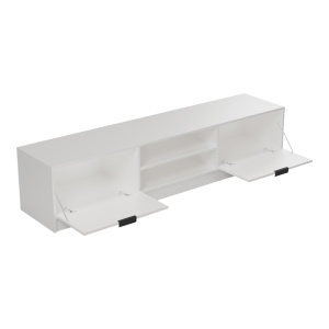 Comoda TV, Lemardo, Alb, 180x40x40 cm - Img 2