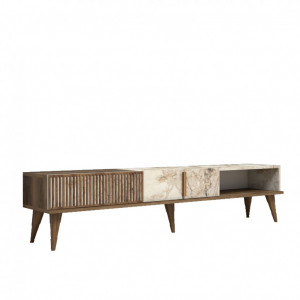 Comoda TV Milan Walnut-Alb - Img 5