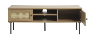 Comoda TV PENSACOLA, Stejar deschis, 40x43x120 cm - Img 4