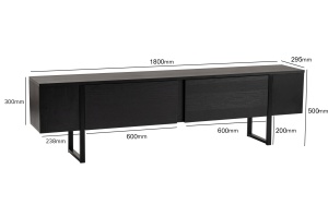 Comoda TV Serenity Negru - Img 10