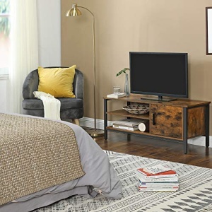Comoda TV, Vasagle, Antic-Negru, 110x40x45 cm - Img 3