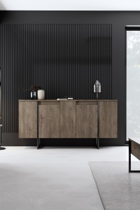 Consolă Luxe Nuc 160x35x80 cm - Img 3