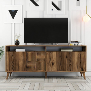 Consola Milan Walnut 180x78.6x35 cm - Img 5