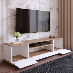 Consola TV Fr7 Alb 180x44.6x44.5 cm - Img 5