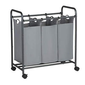 Cos rufe modular cu roti, Songmics, Gri, 83.4x77.6x41.5 cm - Img 2