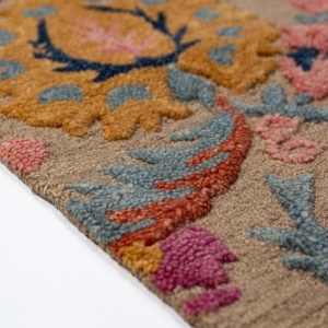 Covor Amira Floral Wool Multicolor 160x230 cm - Img 4