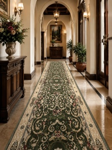 Covor biserica Traversa, Lotos, Verde, 100x300 cm, Delta 15002