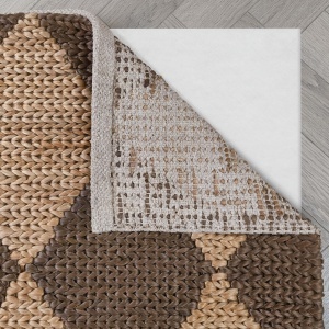 Covor Effie Diamond Jute Maro inchis 120x170 cm, Flair Rugs - Img 4