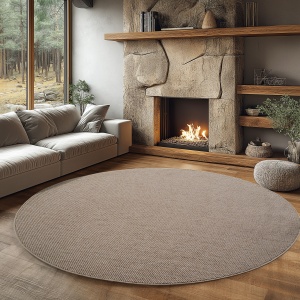 Covor rotund Helix V1 Bej 200x200 cm - Img 3