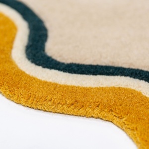 Covor rotund Leo Scallop Border Multicolor 180x180 cm - Img 5