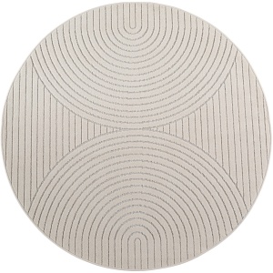 Covor rotund Nova V1 Crem 120x120 cm - Img 8
