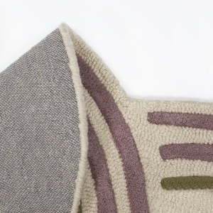 Covor Spiral Shaped Wool Verde 200x300 cm - Img 2