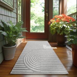 Covor traversa boho Desert V1 Gri 80x250 cm - Img 2