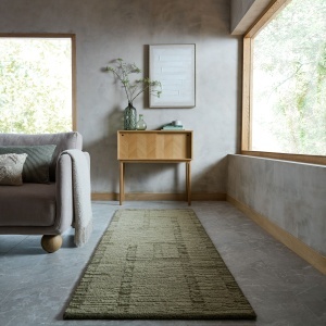 Covor traversa Harris Modula Wool Fistic 80x230 cm