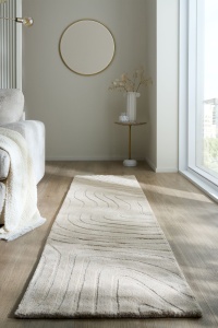 Covor traversa Mesmerise Bej 60x230 cm, Flair Rugs - Img 5