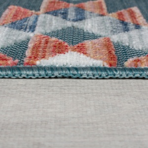 Covor traversa Plaza Avery Albastru 80X230 cm, Flair Rugs - Img 4
