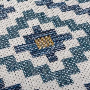 Covor Zia Trellis Outdoor Albastru 200x290 cm, Flair Rugs - Img 4