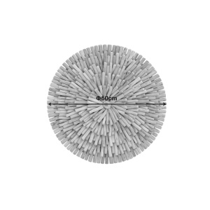 Decoratiune de perete Decofy Natural 60x60x5 cm - Img 2