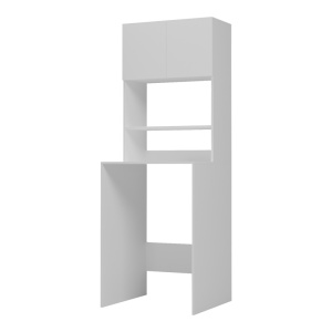 Dulap baie masina de spalat, Chaxe, Alb, 65x60x183.6 cm - Img 4