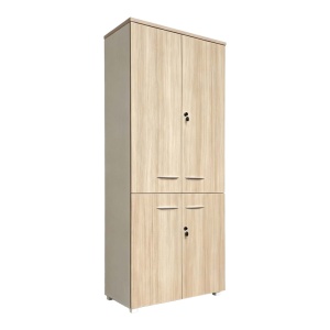 Dulap birou Armadi, Bej, 80x40x200 cm - Img 2