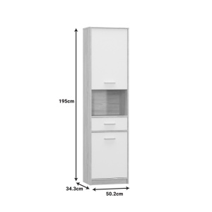 Dulap bucatarie Letto Pako World Stejar 50.2x34.3x195 cm - Img 2