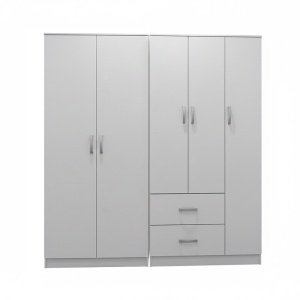 Dulap cu 5 usi, Athos I, V21, Alb, 170x42x180 cm - Img 3