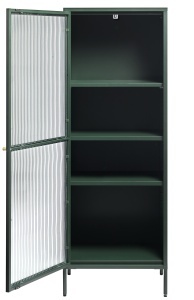 Dulap cu vitrina BRONCO, Verde, 40x160x58 cm - Img 2