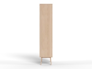 Dulap cu vitrina Lamberth, Alb, 180x90x35 cm - Img 4