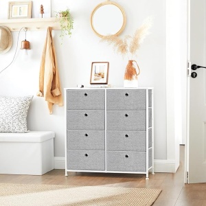 Dulap de depozitare, Songmics, Gri-Alb, 30 x 80 x 81.5 cm - Img 5