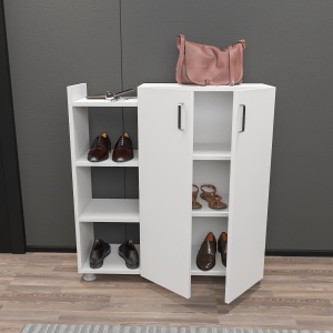 Dulap de pantofi Asus Alb 90x95x29.6 cm - Img 4