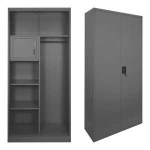 Dulap din metal, compartimentat,, Zogi, Pako, Antracit 90x45x180 cm