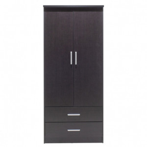 Dulap Olympus Cu 2 Uși Și Sertare Culoare Wenge 81x57x183 cm - Img 6