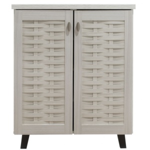 Dulap Pantofi Mantam 12 Perechi Alb-Gri 78x40x92 cm - Img 5