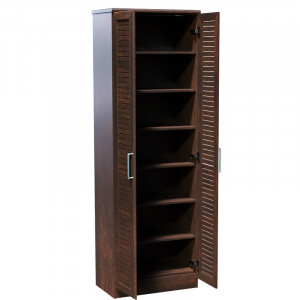 Dulap pantofi Sante 21 perechi, culoarea nuc 60x37x183cm - Img 2