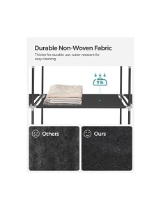 Dulap pliabil, Songmics, 150 x 45 x 175, LSF03H, Negru - Img 3