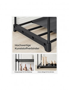 Dulap pliabil, Songmics, Negru, RYG02BK, 43 x 140 x 174 cm - Img 6