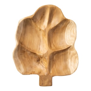 Farfurie decorativa Feya, Natural, 30x18x5 cm - Img 2