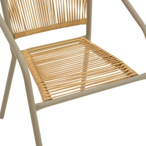 Fotoliu Lindaria, Pako World, Metal Sampanie, 54x63x74 cm - Img 7
