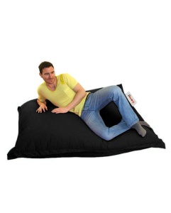 Fotoliu puf de gradina Cushion Pouf Negru 100x100x20 cm - Img 6