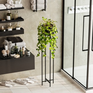 Ghiveci decorativ GED Negru 23x108x23 cm - Img 3