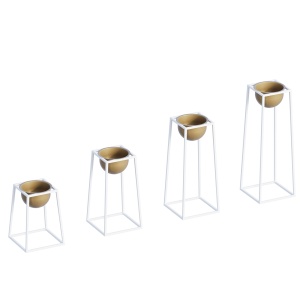 Ghiveci decorativ GED018C Auriu 17x30x30 cm - Img 4