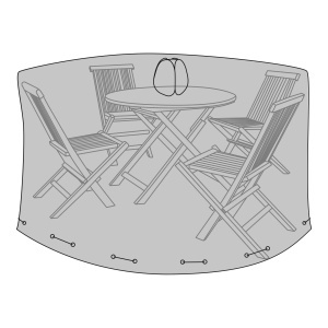 Husa de protectie pentru masa Luxury, Negru , 185x185x95 cm - Img 2