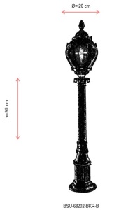 Lampadar de exterior 68202 Maro 95x20 cm - Img 3