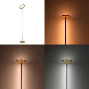Lampadar LED Rita Auriu 25x25x160 cm - Img 2