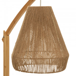 Lampadar Sean E27 60W bambus bej 52x30x158cm - Img 4
