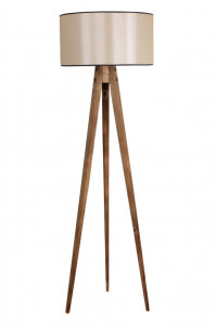 Lampadar Tripod Yanık Lambader Silindir 15-3 Abajurlu Maro - Img 2